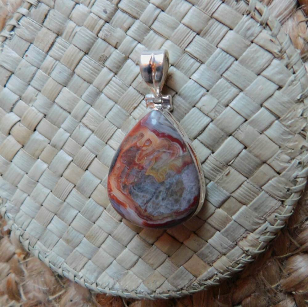 Jasper Sterling silver pendant